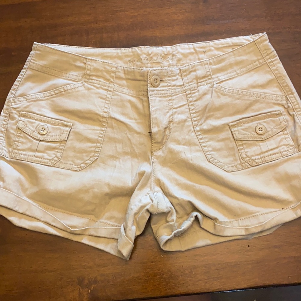 Maurices size 3/4 khaki cargo shorts .